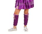 Disney Princess Tangled Rapunzel Halloween Costume Legwear Girls Leg Warmers