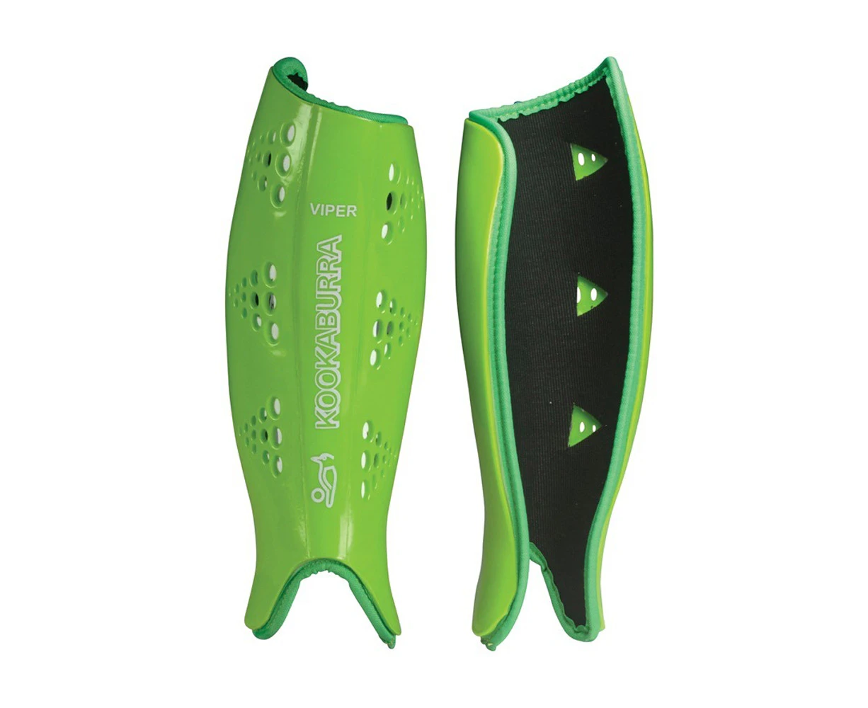 Kookaburra Viper Field Hockey Shinguards Protection Pair Lime - Lime;