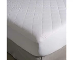 Canningvale 250 GSM Diamond-Quilted Mattress Protector White - White