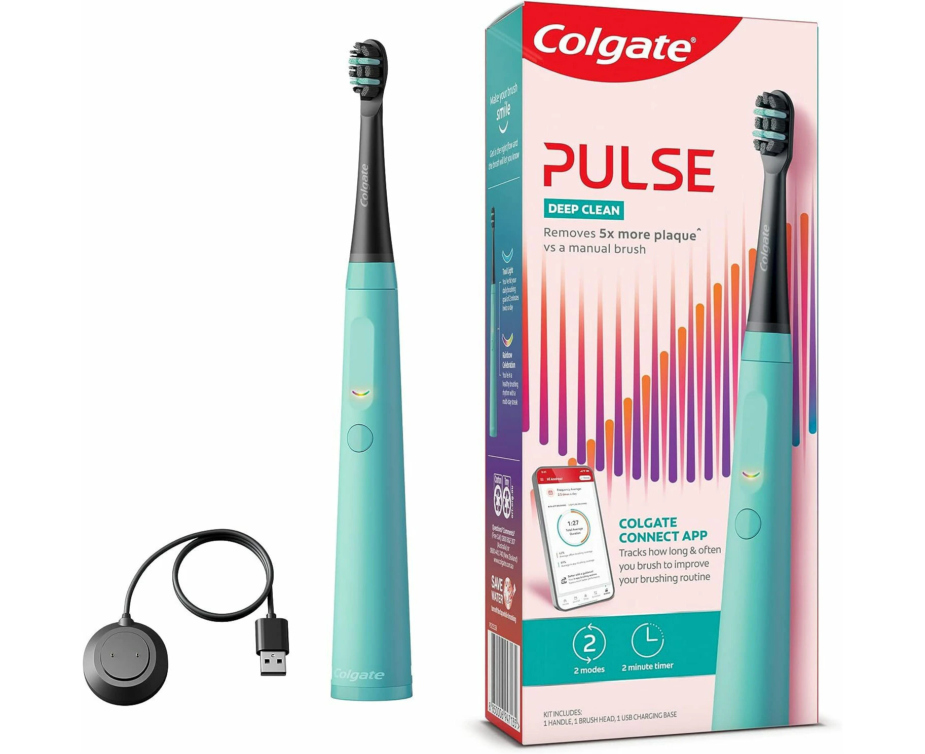 Colgate Pulse Series 1 Connected Rechargeable Deep Clean Electric Toothbrush