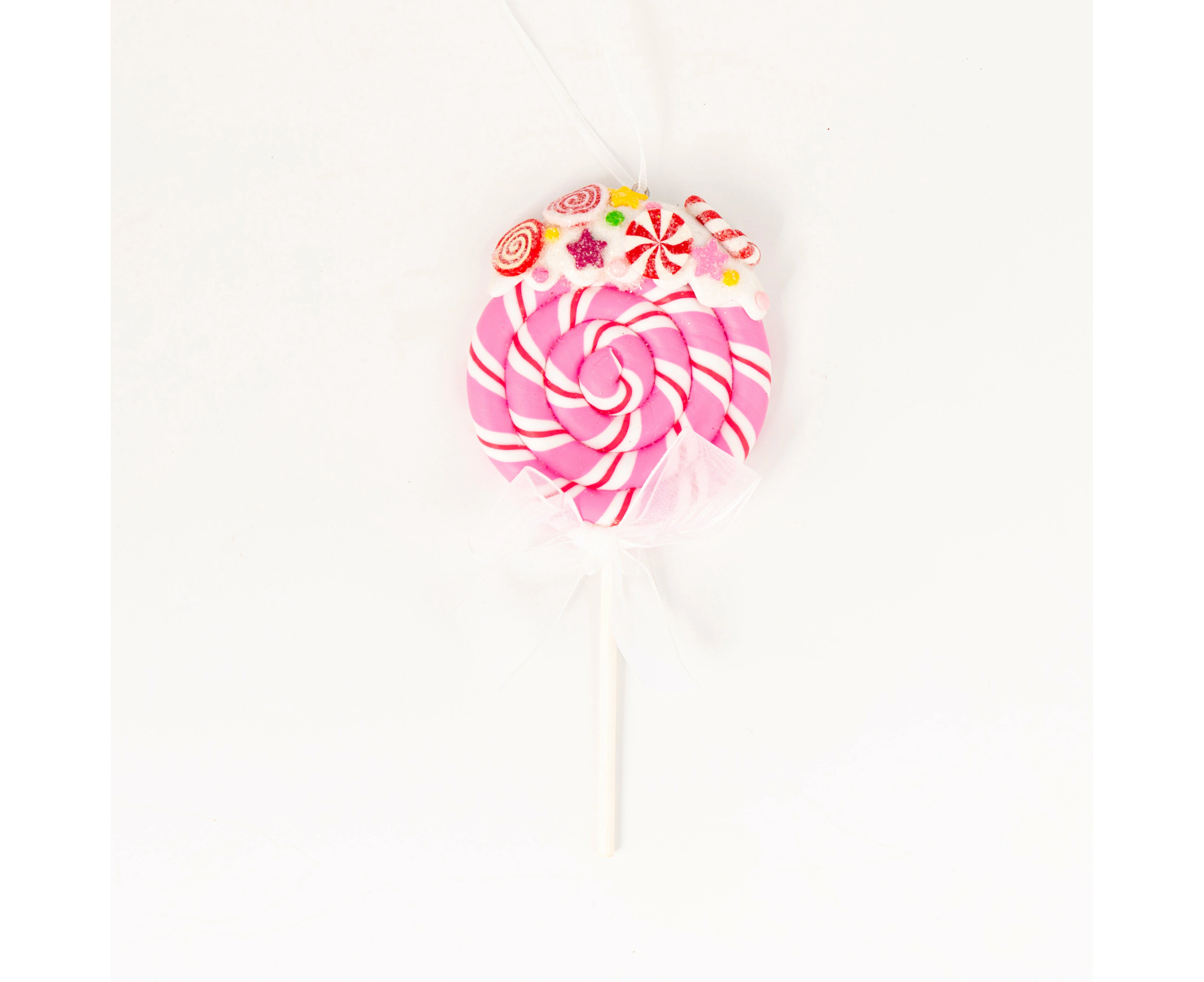 Hot Pink lollipop Tree Ornament