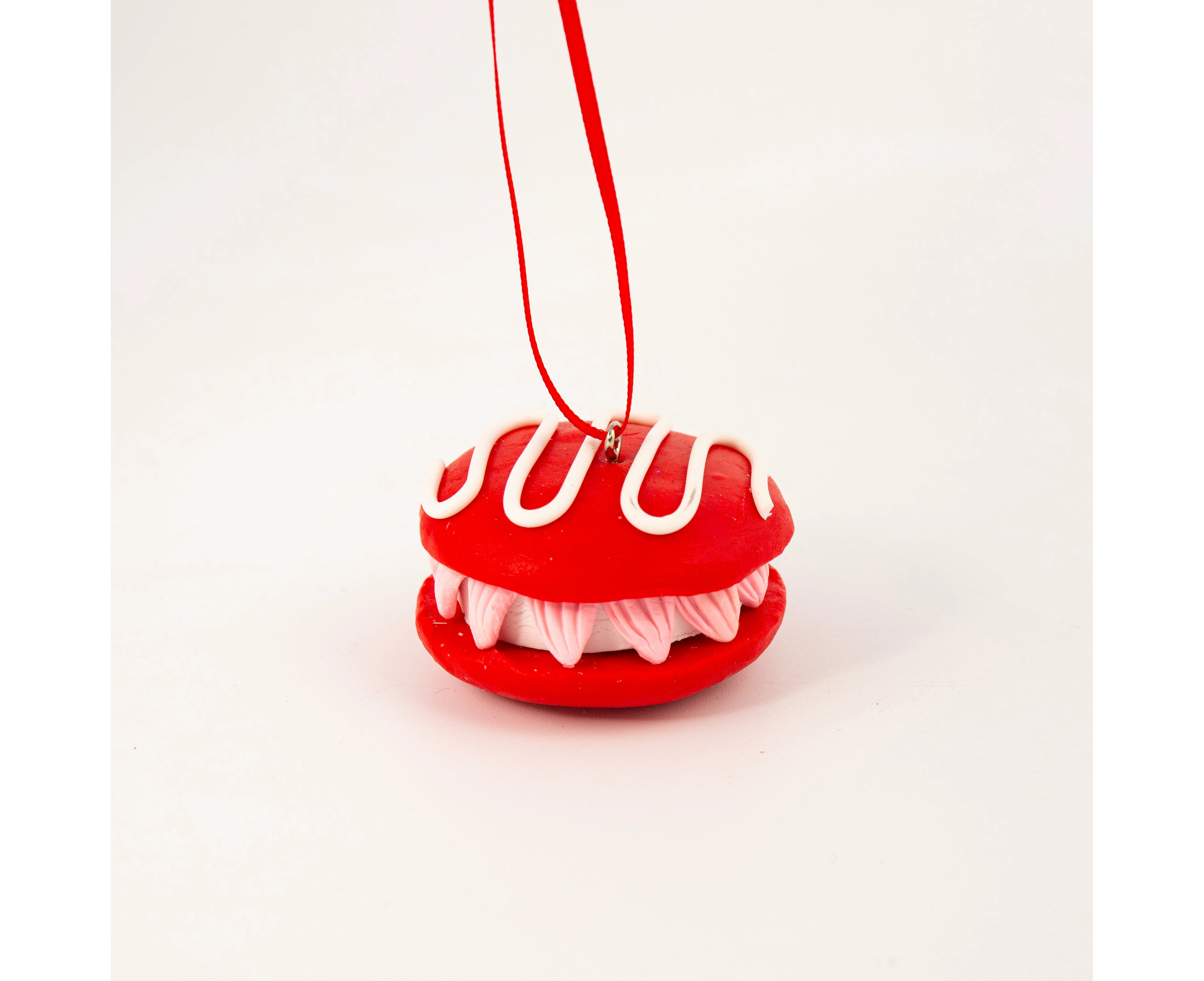 Macaron Ornament with White Icing