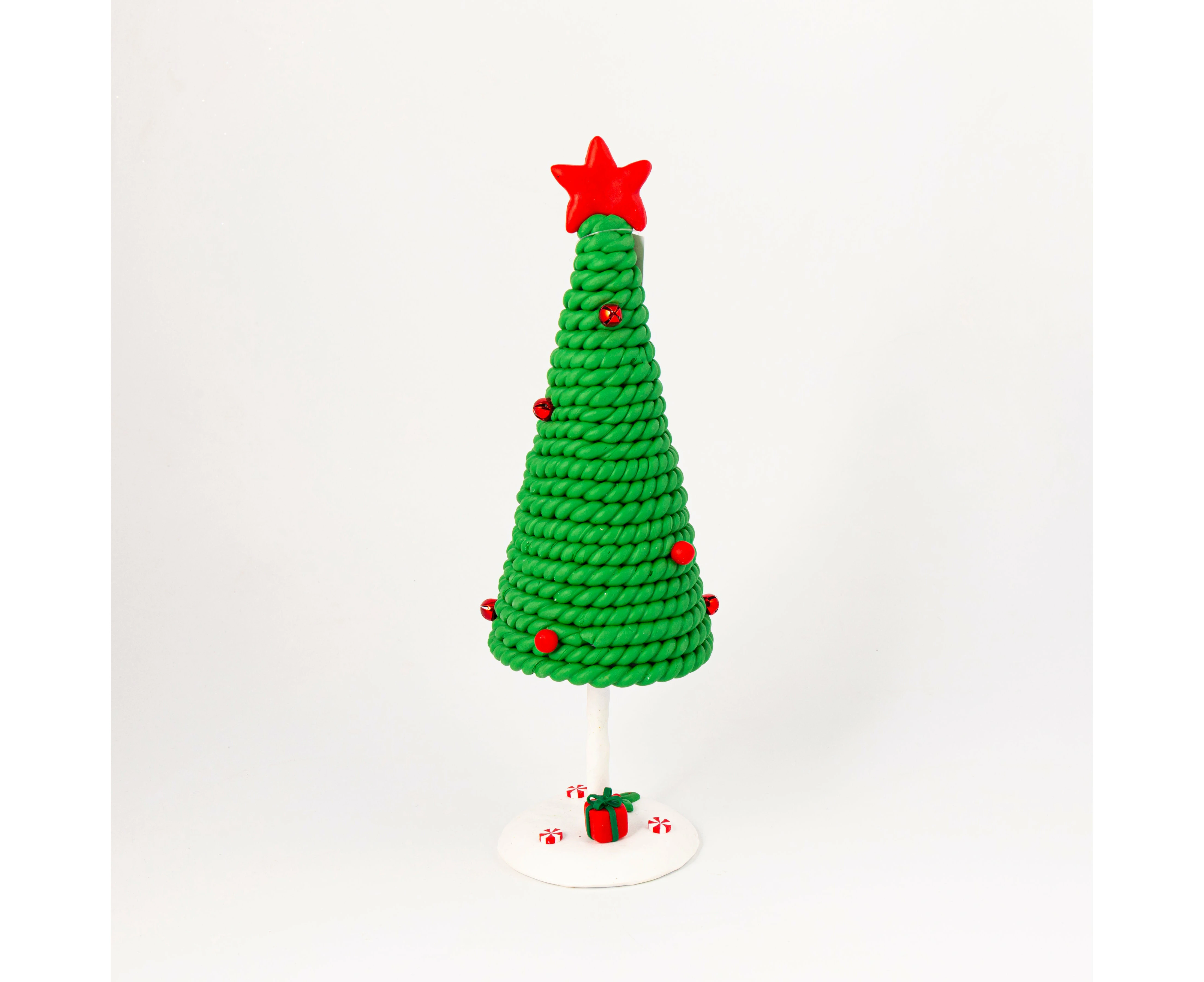 Red and Green Clay Tree