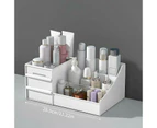 Cosmetic Makeup Organizer With Drawers Bathroom Skincare Storage Box Holder Case - Khaki