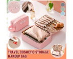 Travel Cosmetic Storage Makeup Bag Toiletry Wash Organizer Waterproof Portable S Size - Grey
