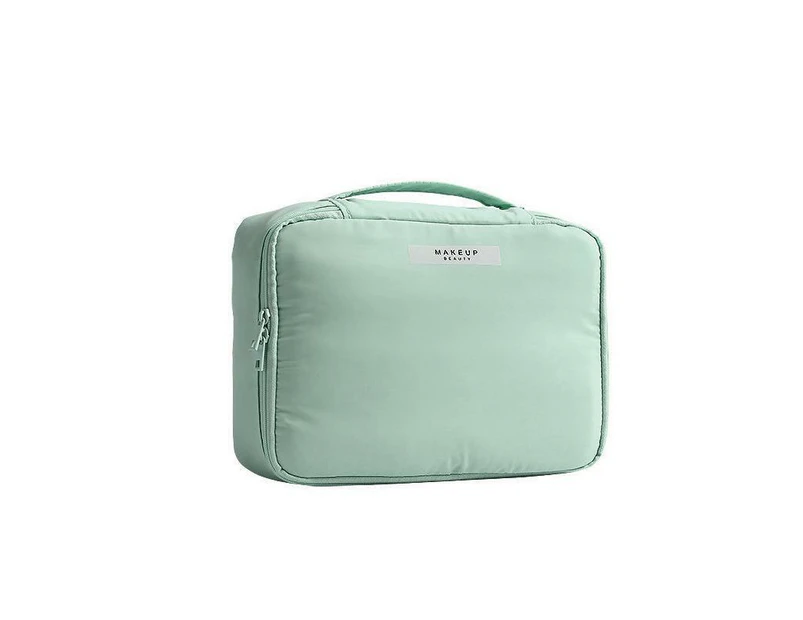 Travel Cosmetic Storage Makeup Bag Toiletry Wash Organizer Waterproof Portable L Size - Green