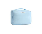 Travel Cosmetic Storage Makeup Bag Toiletry Wash Organizer Waterproof Portable L Size - Blue