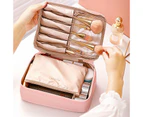 Travel Cosmetic Storage Makeup Bag Toiletry Wash Organizer Waterproof Portable L Size - Grey