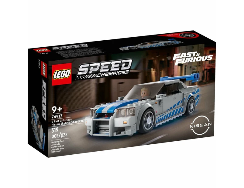 LEGO 76917 Speed Champions Nissan Skyline GT-R R34 2 Fast 2 Furious