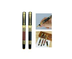 Metal Signing Pen Calligraphy Pen with Pen Clip Metal Roller Gel Pen Business Gift Pen for Wedding Party Invitation-Color-Black