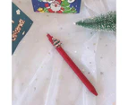Retractable Black Gel Pen Anti-Slip Pen Grip Flexible Pen Clip Christmas Party Supplies Class Rewards Graffiti Pen-shape-1 White old man