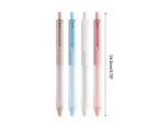 Sign Gel Pen 0.5mm Refill Smooth Ink Writing Durable Signing Pen Multi-colors Vintage Color Macarons Pens Gift Set 6pcs-shape-Cherry powder