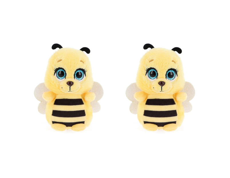 2x Motsu 14cm Bumble Bee Stuffed Animal Plush Kids/Child/Toddler Cuddle Toy 0m+