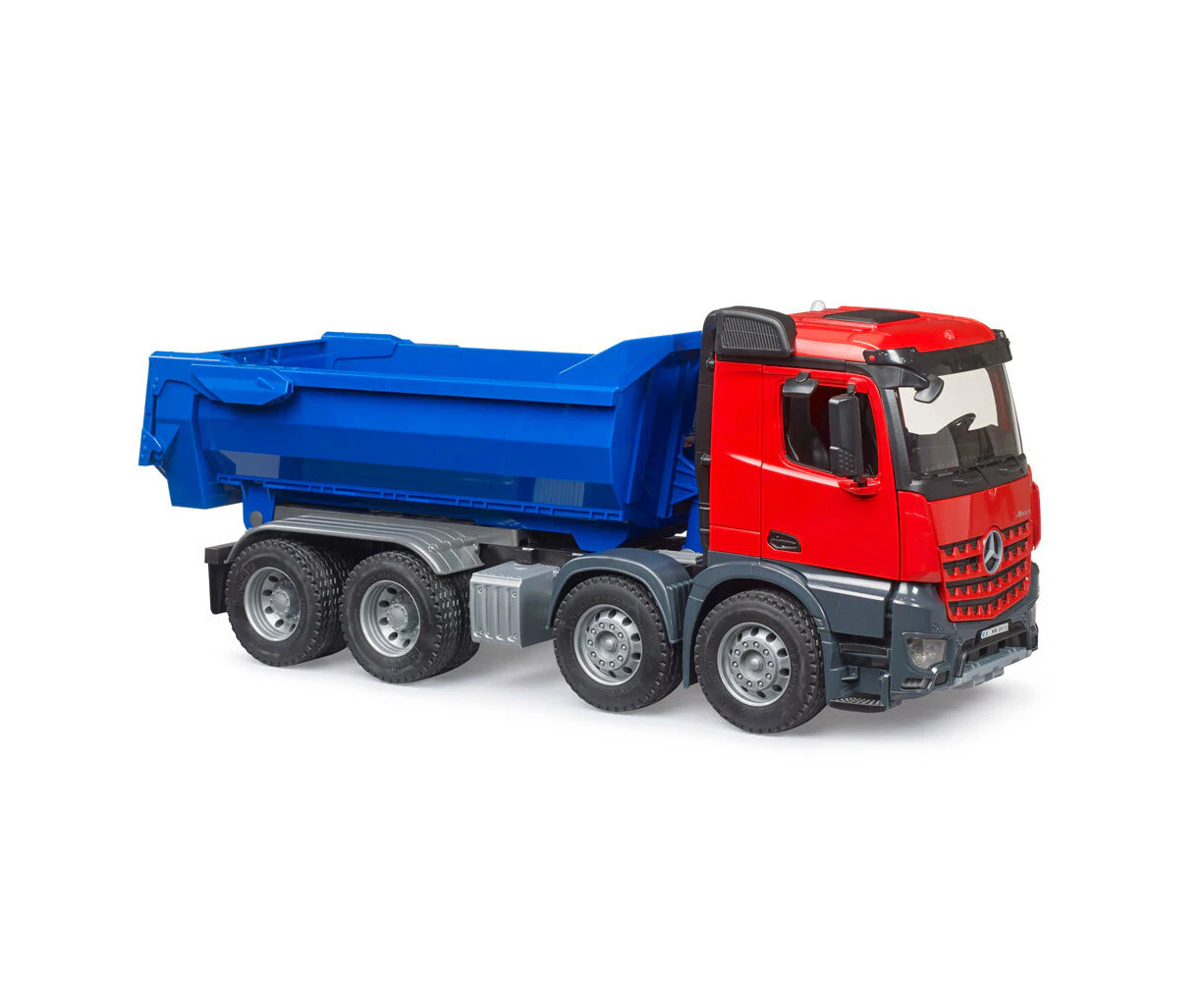 Bruder 1:16 MB Arocs Halfpipe Dump Truck Scale Model Kids Play Toy Set 3y+