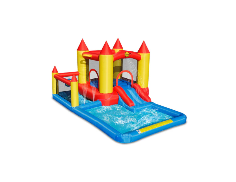 Happy Hop Castle Bouncer w/Splash Pool & Ballpit Kids Jumping Castle 3-10y