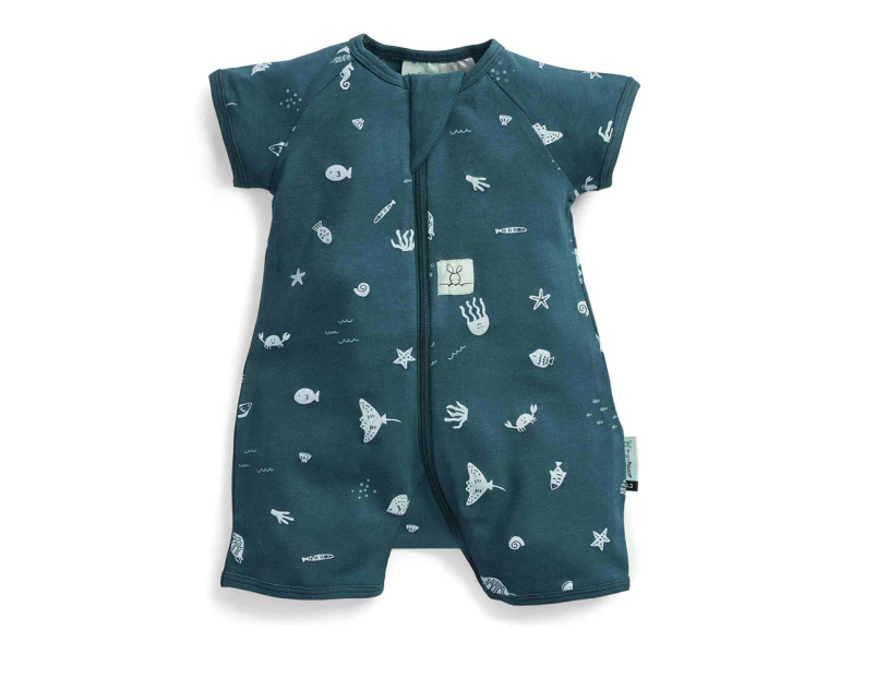 Ergopouch baby/Infant Layers Short Sleeve Tog 0.2 Ocean - Ocean