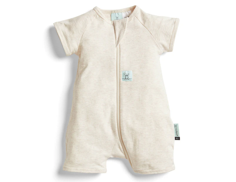 Ergopouch baby/Infant Layers Short Sleeve Tog 0.2 Oatmeal Marle - Oatmeal Marle