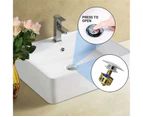 Universal Wash Basin Bounce Drain Filter, Sink Pop Up Pop Up Bathroom Sink Drain Plug With Basket, Kitchen Bathroom Strainer Sink Drain Plug