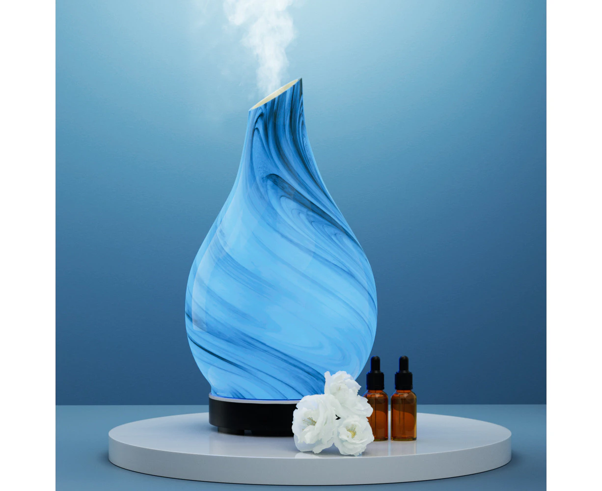 Devanti Ultrasonic Aroma Diffuser Humidifier Glass