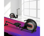 Everfit Rowing Machine Rower Elastic Rope Resistance Fitness Home Cardio Black