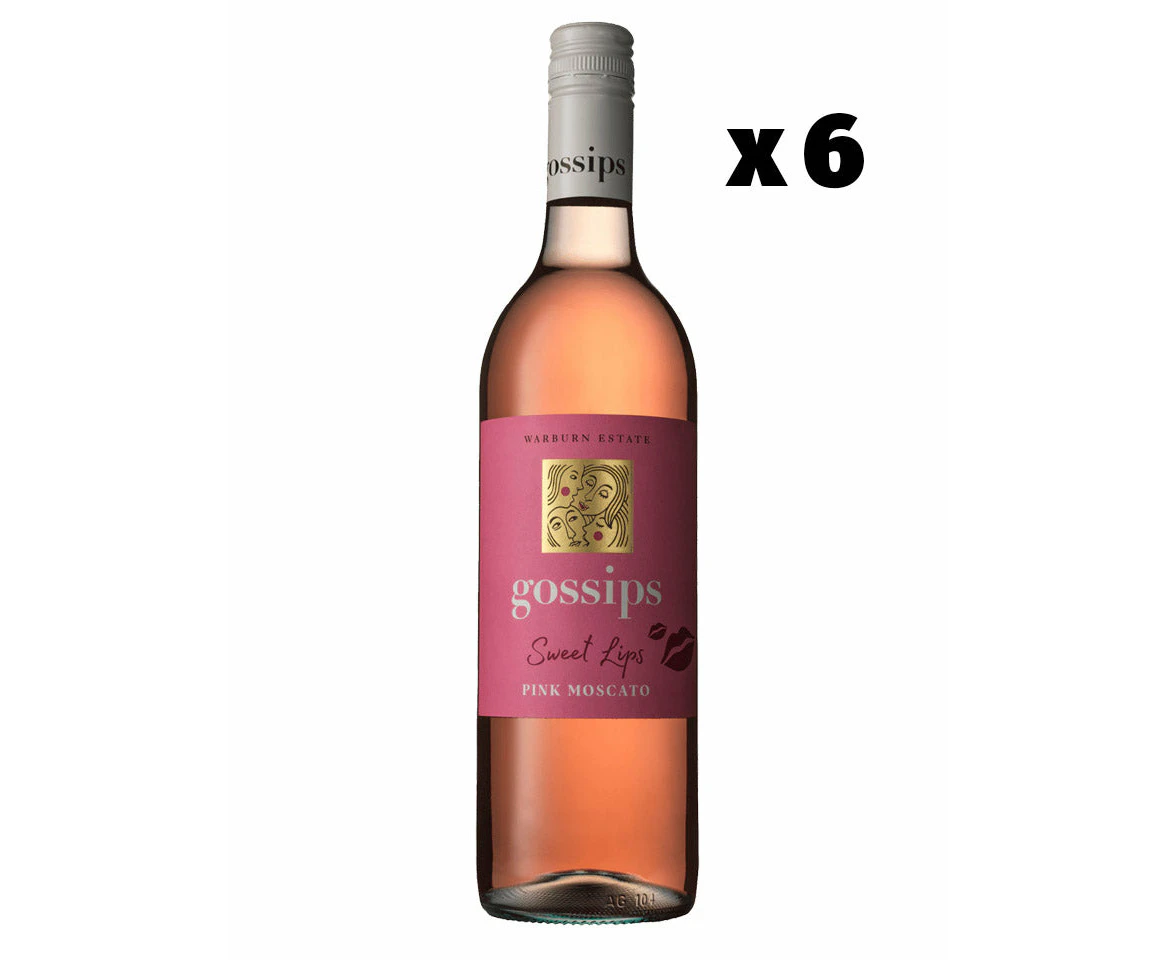 Gossips Sweet Lips Pink Moscato Sweet Wine Case 6 X 750ml