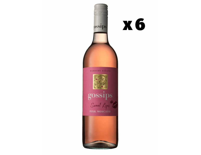 Gossips Sweet Lips Pink Moscato Sweet Wine Case 6 X 750ml