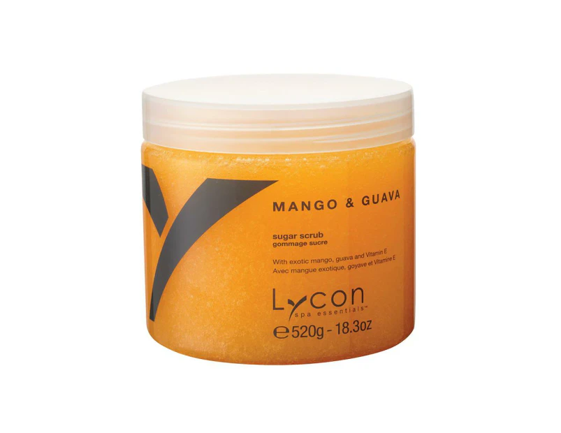 Lycon Spa Essentials Mango & Guava Sugar Scrub Jar 520g
