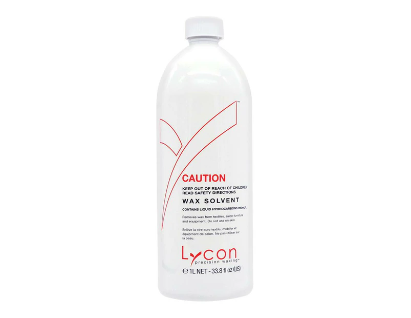 Lycon Wax Solvent Cleans Equipment Beauty Waxing Hair Removal 1L 1000ml