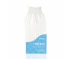 Caronlab Milano Body Exfoliating Massage Glove Mitt White