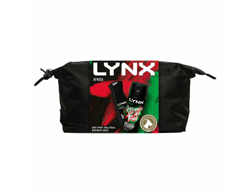 Lynx Africa Washbag Duo Gift Pack 2023