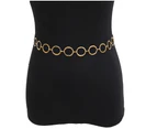 Alloy Waist Chain Body Chain For Women Golden Waist Belt Pendant Belly Chain Adjustable Body Harness For Jeans Dresses