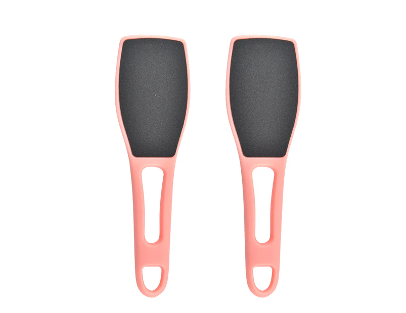 Foot File Callus Remover, Easy Foot File, Double Sided & 2 Pack, Dead Skin Exfoliator For Hygienic Safe,2Pcs Pink