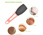 Foot File Callus Remover, Easy Foot File, Double Sided & 2 Pack, Dead Skin Exfoliator For Hygienic Safe,2Pcs Pink