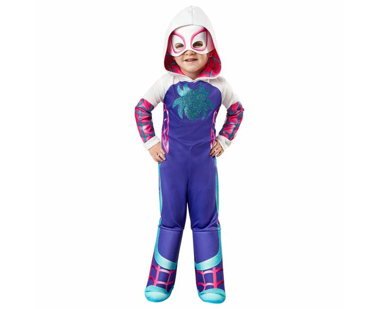 Marvel Ghost Spider Deluxe 'Spidey & His Amazing Friends' Kids Costume - Size Toddler