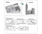 3D Metal Puzzle Model Kits Big Ben Building Kits Diy Toy For Teens Best Birthday Gifts - Silver
