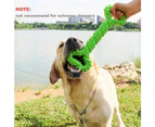 Durable Tooth Cleaning Interactive Dog Chew Bone Toy With Convex Design For Medium Large Dogs - Blue