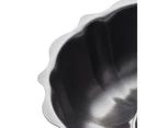 2x Mastercraft 27cm Heavy Base Fluted Non-Stick Ring Cake Pan Baking Mould Black