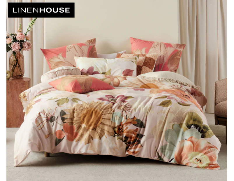 Linen House Amorina Quilt Cover Set - Pink