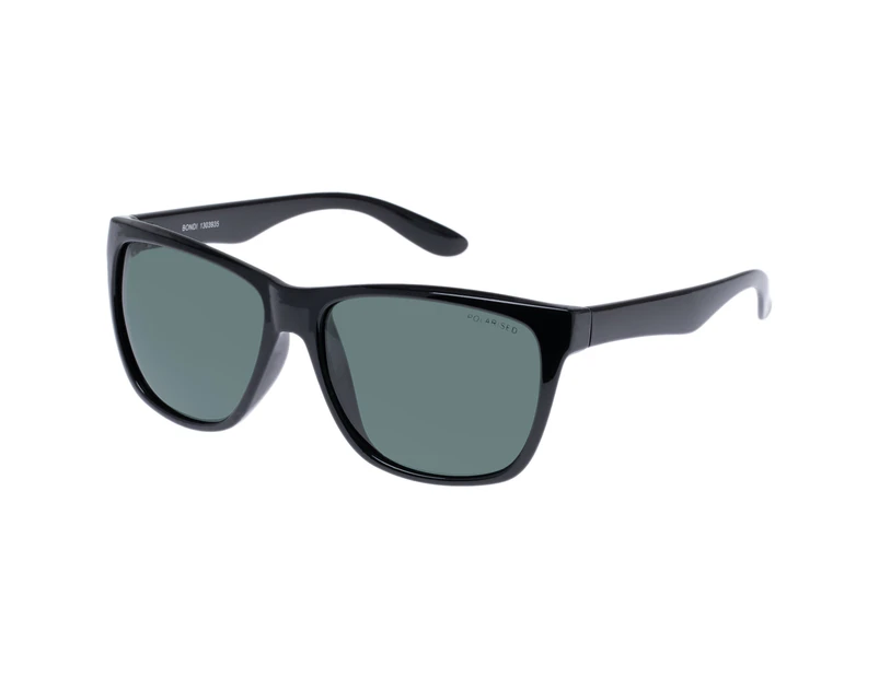 Cancer Council Unisex Bondi Polarised Sunglasses - Black/Green