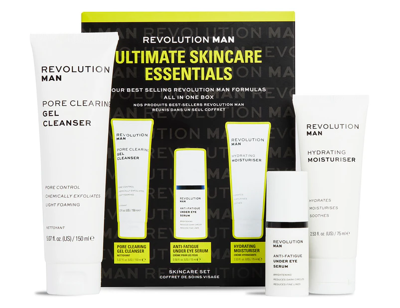 Revolution Man 3-Piece Ultimate Skincare Essentials Gift Set