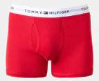 Tommy Hilfiger Men's Cotton Classics Trunks 3-Pack - Navy/Red/Grey