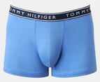 Tommy Hilfiger Men's Cotton Stretch Trunks 3-Pack - Persian Blue