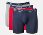 Tommy Hilfiger Men's Cotton Stretch Boxer Briefs 3-Pack - Mahogany/Navy/Grey