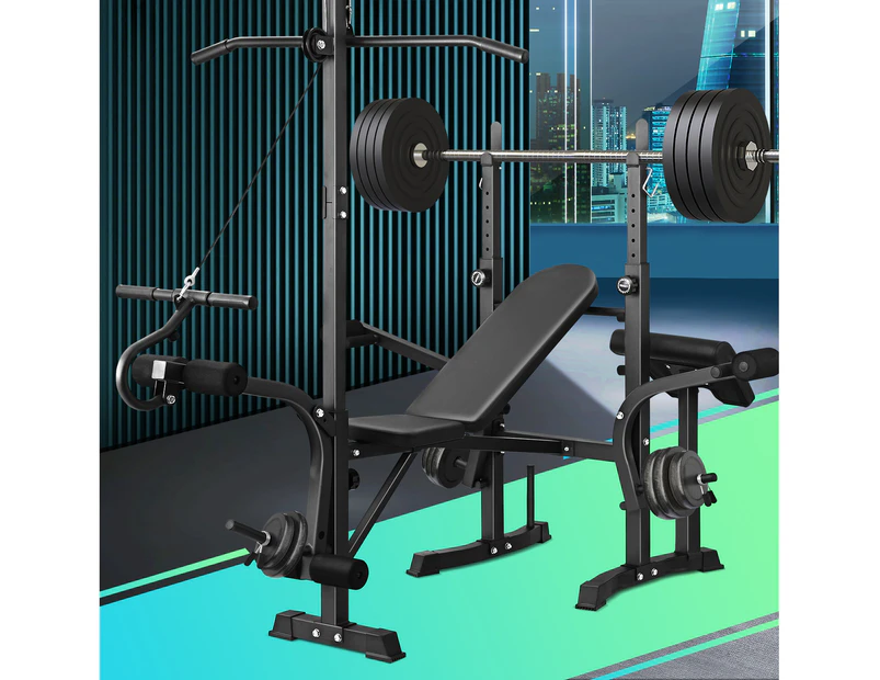 Finex Bench Press Weight Bench Multi-Station Fitness Gym Pulldown Equipment