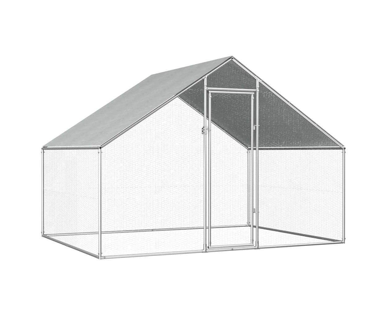 vidaXL Outdoor Chicken Cage 2.75x2x1.92 m Galvanised Steel