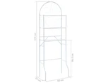 vidaXL Toilet Rack White 60x33x174 cm