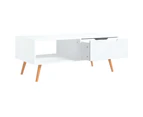 vidaXL Coffee Table White 100x49.5x43 cm Engineered Wood