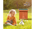 Alopet Rabbit Hutch Chicken Coop Wooden Pet Cage Habitat House Outdoor Cube