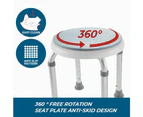 Adjustable Bath Shower Stool Height Chair Seat