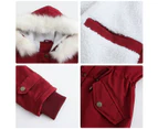 Women's winter jacket, warm wool lined padded parka with detachable fur hood coat-apricot